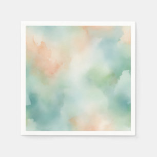 Fijne Waterverf achtergrond met pastelwas Servet