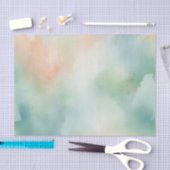 Fijne Waterverf achtergrond met pastelwas Tissuepapier (Craft)