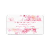 Fijne Waterverf Floral Etiket (Voorkant)