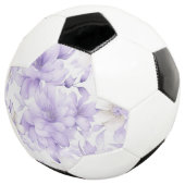 Fijne Waterverf Paarse Bloemen Voetbal (Drie kwart)