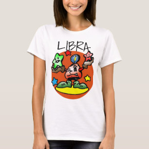 Fijne Weegschaal met sterren T-shirt