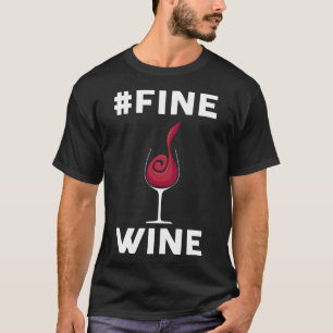 Fijne wijn gegoten schep t-shirt