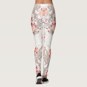 Fijne wijnstokbloemen naadloze Leggings van het pa