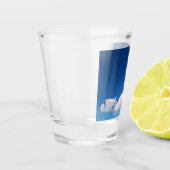 Fijne wolken shot glas (Links)