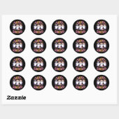 Fijne zomer Halloween Ronde Sticker (Vel)