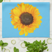 Fijne zonnebloem theedoek (Gevouwen)