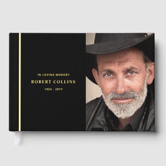 Fijne zwarte en echte Folie, in liefdevolle herinn Gastenboek (Voorkant)