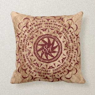  fijngemaakt papier ontworpen als monogramma kussen