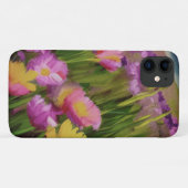 Fijnse Waterverf wilde bloemen op de Dusk Case-Mate iPhone Case (Achterkant (horizontaal))