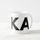 FIKA Bold Black en White Mok (Voorkant rechts)