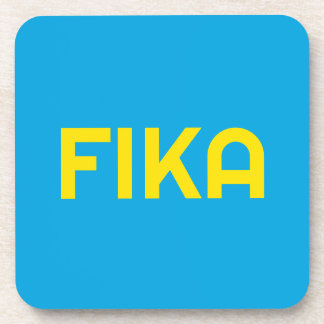 FIKA Bold Geel en Blauw Bier Onderzetter