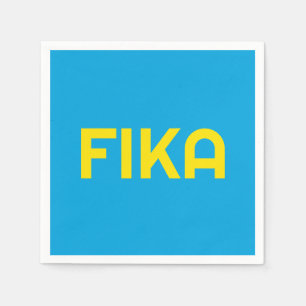 FIKA Bold Geel en Blauw Servet
