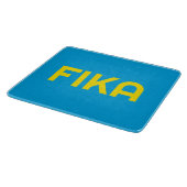FIKA Bold Geel en Blauw Snijplank (Hoek)