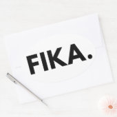 Fika Bold Oval Sticker (Envelop)