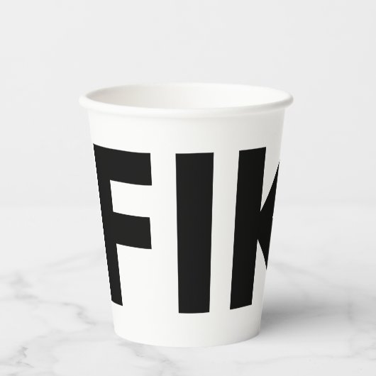 Fika Bold Papieren Bekers (Voorkant)