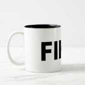 FIKA. Bold Two-tone Coffee Mok (Links)
