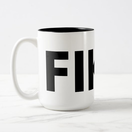Fika Bold Two-tone Coffee Mok (Links)