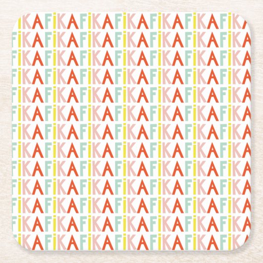 Fika Colors Paper Onderzetter (Voorkant)