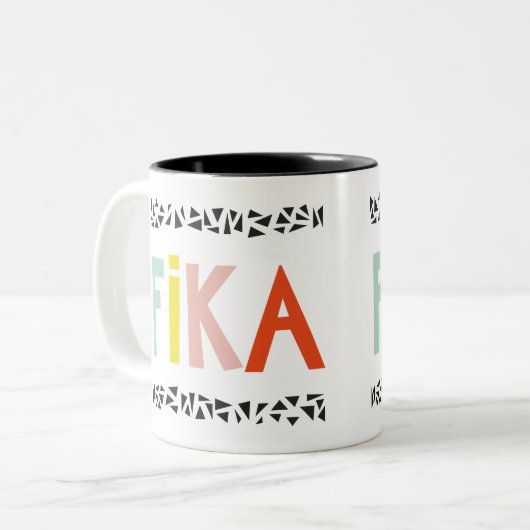 Fika Colours Mug café à deux tons (Devant gauche)