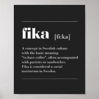 Fika definieert de koffiepauze van de Zweedse T-Sh