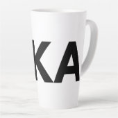 FIKA Gras Mug en latte noir et blanc (Angle droit)