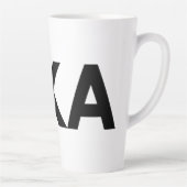 FIKA Gras Mug en latte noir et blanc (Droite)