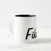 Fika-Mok Tweekleurige Koffiemok (Voorkant links)