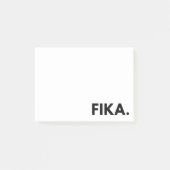 FIKA. Notes post-it en gras (Devant)