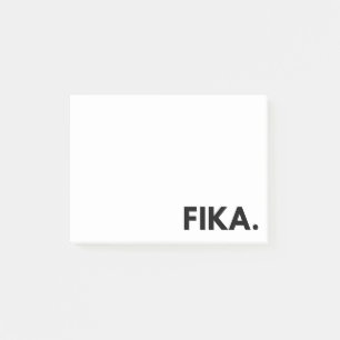 FIKA. Notes post-it en gras