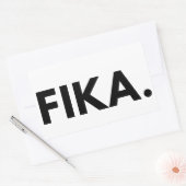 FIKA. Sticker rectangulaire en gras (Enveloppe)