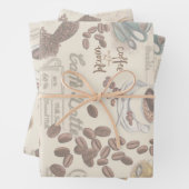 Fika Swedish Coffee — Blad met pakpapier Inpakpapier Vel (In situ)