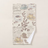 Fika Swedish Coffee shop Bath Towel Set Bad Handdoek (Handdoek)