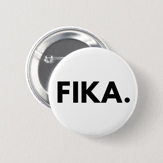 FIKA. Vette Button (Voorkant /achterkant)