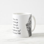 Fil 4:13 Inspirerend Bijbelse Schriftmotivatie Koffiemok (Voorkant rechts)