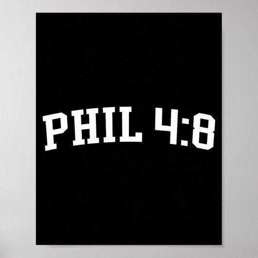 Fil 4:8 poster (Voorkant)