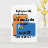 Fil, Carte de voeux, Carte de note pour les tricot (Fleur jaune)