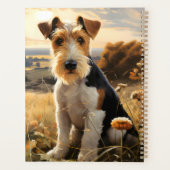 Fil Cheveux Fox Terrier En Automne Campagne (Dos)