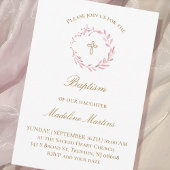 fil d'aquarelle | Invitation au baptême