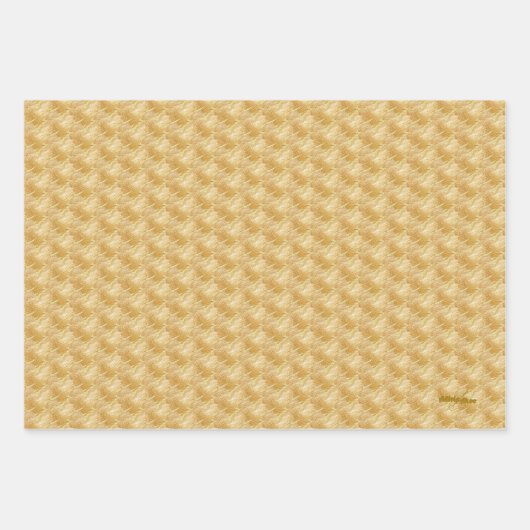 Fil de papier d'emballage or (Devant 3)