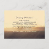 fil romantique lumières arbre mariage carte de réc (Dos)