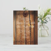 Fil Rustique Barbed Horseshoe Invitations de maria (Debout devant)