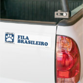 Fila Brasileiro Blue Bumpersticker (Op Truck)