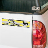 Fila Brasileiro Taxi Service Bumpersticker (Op Truck)