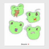 Filbert and his many expressions  sticker (Vel)