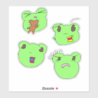 Filbert en zijn vele gezichtsuitdrukkingen sticker