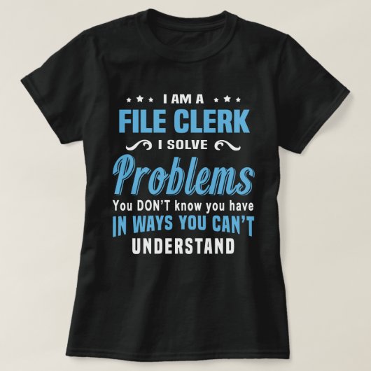 File Clerk T-shirt (Design voorkant)
