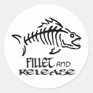 FILET EN VRIJGAVE RONDE STICKER