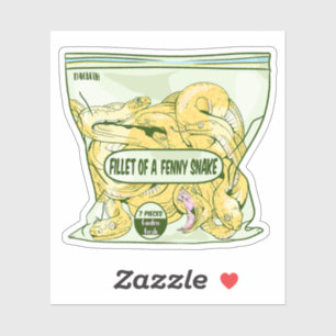 FILET VAN EEN FENNY SLANG Macbeth Sticker