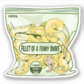 FILET VAN EEN FENNY SLANG Macbeth Sticker (Voorkant)