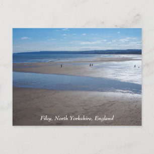 Filey Beach, North Yorkshire, Engeland, Briefkaart